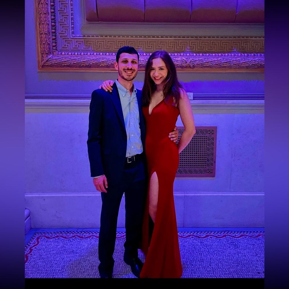 Elegant Red Evening Gown